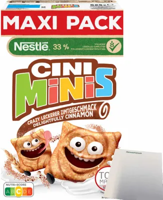 Produktbild von Nestlé Cini Minis Maxi Pack (625g Packung) + usy Block