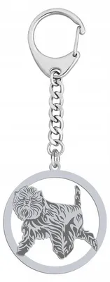 Produktbild von Mejk Jewellery Affenpinscher Schlüsselanhänger Silber 925 Gravur