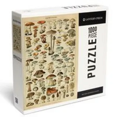 Produktbild von Pilze - Buchschmuck im Vintage-Stil - Kunstwerk von Adolphe Millot - Puzzle mit 1000 Teilen