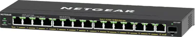 Zdjęcie produktu dla NETGEAR GS316EP-100PES, Zarządzany, Gigabit Ethernet (10/100/1000), Pełny dupleks, Obsługa PoE