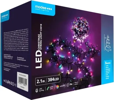 Obrázok produktu pre Modee Lighting LED vianočná reťaz 384 LED 2,1m multicolor