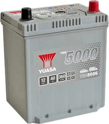 Produktbild von YUASA YBX5000 Starterbatterie 12V 40Ah 360A/EN B19 Batterie