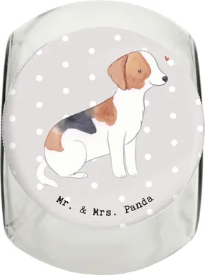 Produktbild von Mr. & Mrs. Panda Bonbonglas Foxhound Moment L 870ml - Grau Pastell - Geschenk, Keksdose, Jagdhund, glasbehälter, Dose, Vorratsglas, Glasdose, Laufhund, aufbewahrungsglas