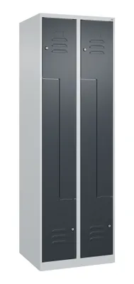 Produktbild von C+P Z-Spind Classic PLUS, 4 Abteile, 1850x600x500mm, 7035/7016