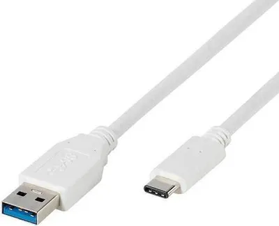 Obrázek produktu pro ViVanco™39452, 1 m, USB A, USB C, Bílá, Samec, Samec