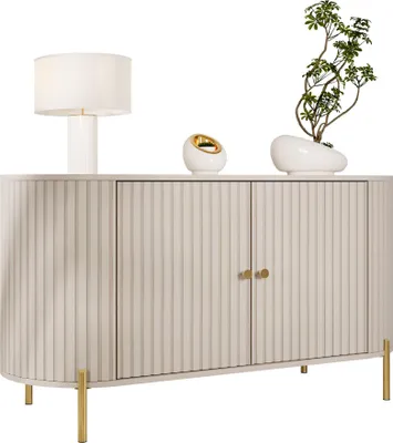 Produktbild von MIRJAN24 Türkommode Sepiroz 140 2D, Stilvoll Wohnzimmer, Kommode mit zwei Drehtüren (Farbe: Sandbeige)
