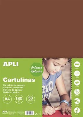Image de Papier couleur A4 170 g - marron, 50 feuilles