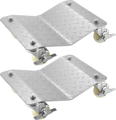 Zdjęcie produktu dla 2 Sztuki 12 "X16" Zestaw Wózka Manewrowego Do Naprawy Pojazdów Z 4 Zdejmowanymi Kółkami