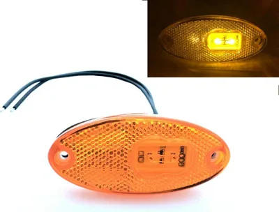 Produktbild von WAS IST WAS Orange LED Umrissleuchte Begrenzungsleuchte Seitenleuchte E20 LKW PKW Anhänger
