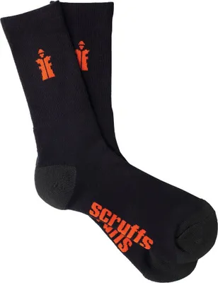 Productafbeelding van Scruffs - Sokken voor heren - Werk (3-pack) RW8725 (maat 40,5 EU - 43,5 EU) (zwart)