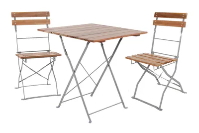 Produktbild von Biergarten-Set Sitzgruppe Biergartengarnitur Biergartenmöbel Gartenmöbel Gartentisch Stuhl 3tlg.