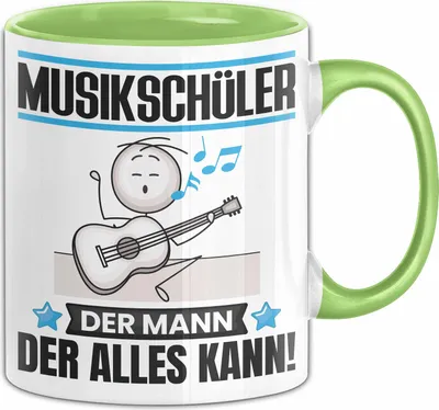 Produktbild von Musikschüler Tasse Geschenk für Musikschüler Der Mann Der Alles Kann Geschenkidee zum Geburtstag (Grün)