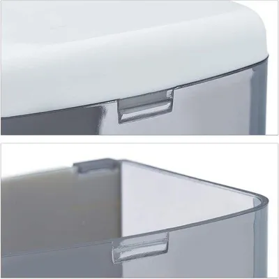 Productafbeelding van Zeepdispenser voor wandmontage, 1000 ml – Navulbaar – Zeepdispenser voor de muur – Wit/Zwart