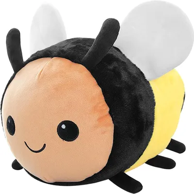 Obrázek produktu pro Plyšová polštářka ve tvaru včelky, 20 cm