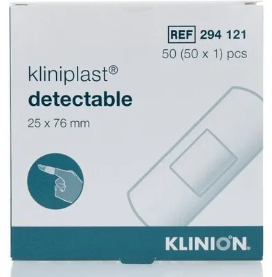 Productafbeelding van Klinion Kliniplast Detectpleister Blauw (50 stuks)