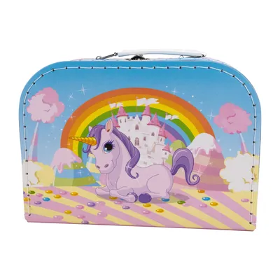 Produktbild von Einhorn Hartpappkoffer – Fantasievolles Design für Mädchen- CH20609E