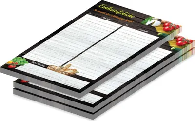 Produktbild von PRICARO Einkaufsliste "Mediterran", A5, 3 Stück