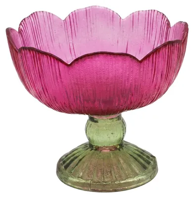 Produktbild von Clayre & Eef Teelichthalter Rosa Glas