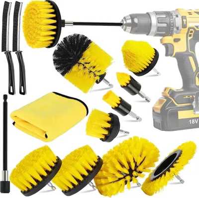 Produktbild von 13-teiliges Bohrbürsten-Set für Reinigung und Entfettung