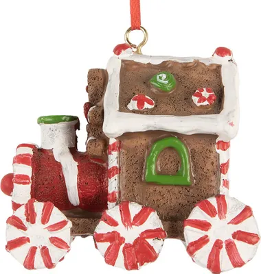 Immagine prodotto di Clayre & Eef trenino natalizio 9x5x9 cm plastica marrone