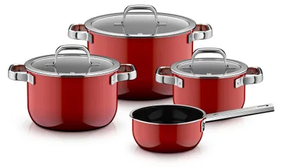 Zdjęcie produktu dla WMF 05.1958.5290, Czerwony, Bez powłoki, Stal nierdzewna, Szkło, 5,88 kg, 295 mm