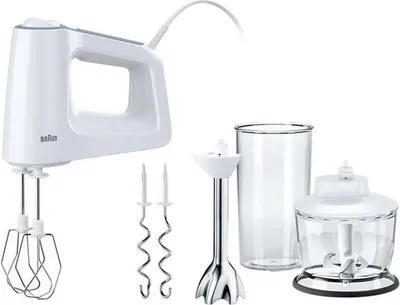 Produktbild von Braun MultiMix 3 HM 3137 WH Handmixer 500 W Weiß