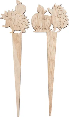 Produktbild von VBS Holz-Stecker "Igel", 2er-Set