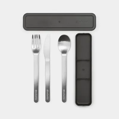 Obrázek produktu pro Brabantia Make & Take Bestekset 3-delig Donkergrijs