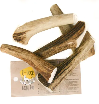 Produktbild von RF - DEER Hirschgeweih XS 20-30 g 6-9 cm Hard natürliches Geweih, Öko Kausnack für Hunde, gesundes Kauspielzeug, Kauknochen für Genuss, Zahnpflege