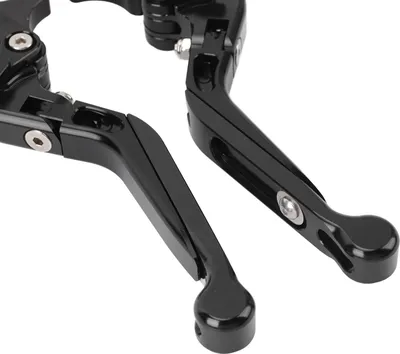 Produktbild von 1 Paar Motorrad-Klappkupplungshebel aus Aluminiumlegierung, verstellbarer Bremsgriff für XMax 250 300, Schwarz