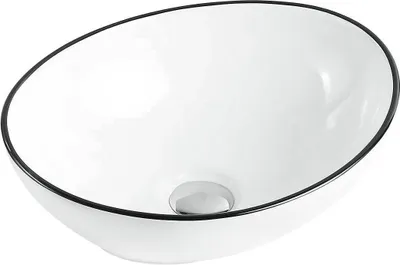 Immagine prodotto di Mexen Elza lavabo da appoggio 40 x 33 cm, bianco/nero - 21014007