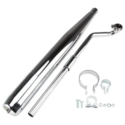 Obrázek produktu pro Výfuk (uzavřený) + levá zátka rozdělovače P2 + svorky SET pro Hercules Prima M