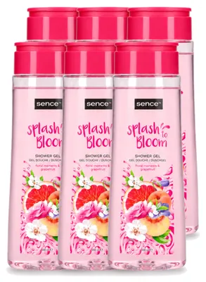 Zdjęcie produktu dla 6 opakowań żelu pod prysznic Sence Floral Moments & Grapefruit, pojemność 300 ml - zestaw ekonomiczny - 6 sztuk