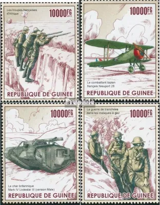 Produktbild von Briefmarken Guinea 2015 Mi 11348-11351 (kompl. Ausgabe) postfrisch Erster Weltkrieg