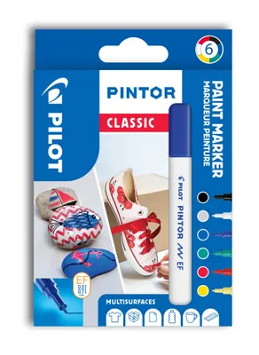 Immagine prodotto di PILOT 537496 Pennarello a pigmenti PILOT PINTOR, extra fine, set di 6 "CLASSIC"