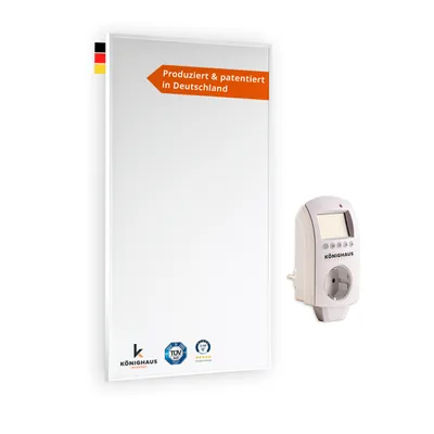 Produktbild von KÖNIGHAUS Infrarotheizung P450 mit Smart-Thermostat und App
