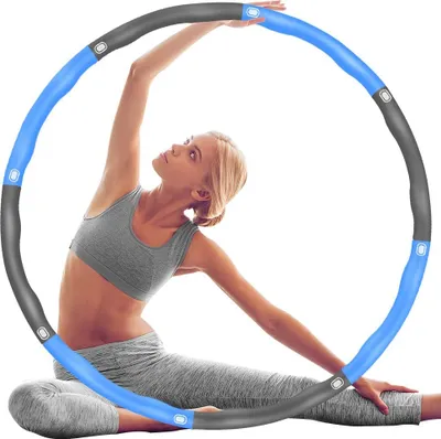 Produktbild von 1 Stück Hula Hoop Reifen, Fitness Hula Hoop zur  und Massage, 8 Segmente Abnehmbarer Hoola Hoop für Erwachsene