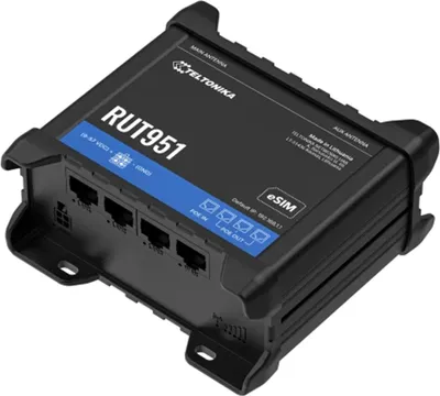 Image de TELTONIKA RUT951 LTE/4G Industrial Router PoE, avec alimentation, RUT951B10K00
