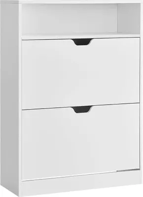 Produktbild von Songmics Schuhschrank mit verstellbarer Trennwand Weiss