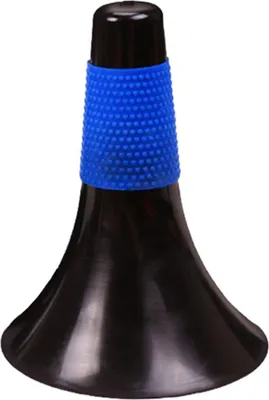 Immagine prodotto di Supporto per barriera di calcio a cono, attrezzatura per l'allenamento del pattinaggio a cesto di calcio (blu nero)