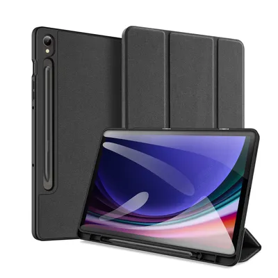 Zdjęcie produktu dla Składane etui DUX DUCIS DOMO z uchwytem na rysik do tabletu SAMSUNG Tab S9 czarne