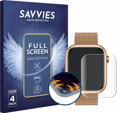 Produktbild von 4x Savvies Fullscreen Schutzfolie für TAOLOON G104gd 1.83" Displayschutz Folie Fullcover Klar Transparent