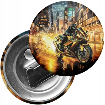 Produktbild von Kühlschrankmagnet mit Flaschenöffner - Motorrad
