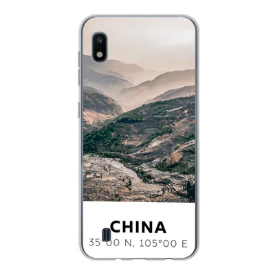 Produktbild von MuchoWow® Handyhülle Schutzhülle Hülle für Samsung Galaxy A10 China - Berge - Asien - Sommer Silikon Softcase Handy Hülle - Schutzhülle