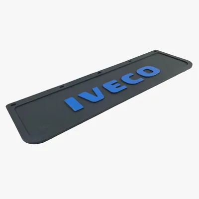 Immagine prodotto di Parafango per paraurti anteriore Iveco con scritta blu in rilievo | 600 mm x 180 mm