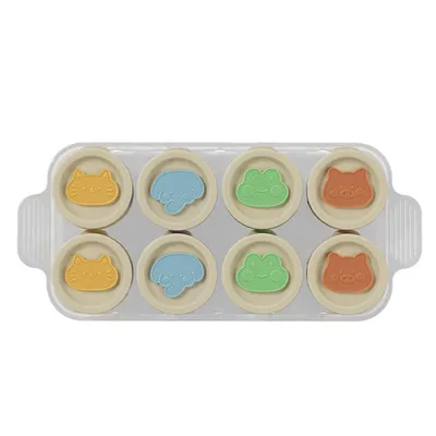 Produktbild von Silikon babybrei einfrieren behälter, Babynahrung aufbewahrung silikon set,Einfrierbehälter, Portionierer babybrei, Förmchen für brei,Hitzebeständig, BPA frei behälter