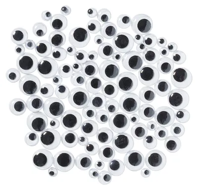 Immagine prodotto di Colorations - Occhietti mobili neri, 100 pezzi.