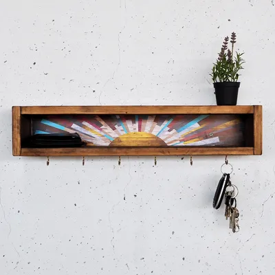 Produktbild von Skye Decor, Raf293, Dekoratives Wandregal aus Holz, Hölzern, Hölzern, 40 x 10 x 10 cm