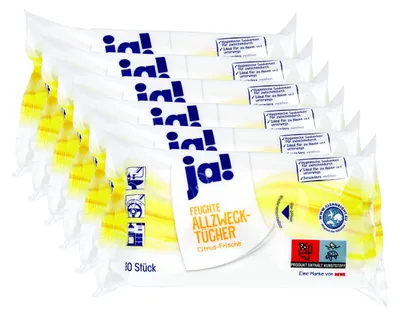 Immagine prodotto di Salviette umidificate profumate al limone, 80 pezzi, confezione di ricambio, per la pulizia