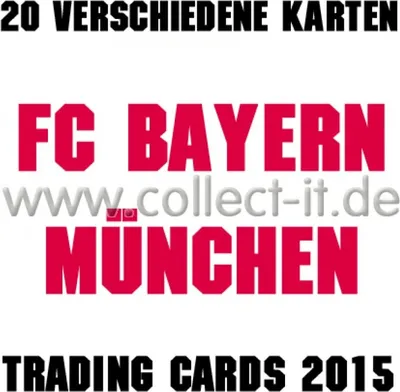 Produktbild von Panini - FC Bayern München Trading Cards Kollektion 2015 - 20 verschiedene Karten